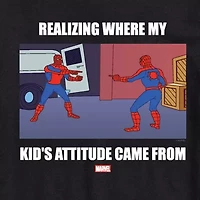 Novelty Mens Crew Neck Short Sleeve Regular Fit Marvel Spiderman Big and Tall Graphic T-Shirt