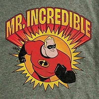 Novelty Mens Crew Neck Short Sleeve Regular Fit The Incredibles Graphic T-Shirt