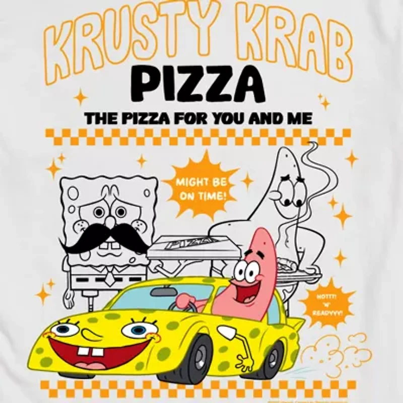 Novelty Mens Crew Neck Short Sleeve Regular Fit Spongebob Big and Tall Graphic T-Shirt