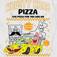 Novelty Mens Crew Neck Short Sleeve Regular Fit Spongebob Big and Tall Graphic T-Shirt