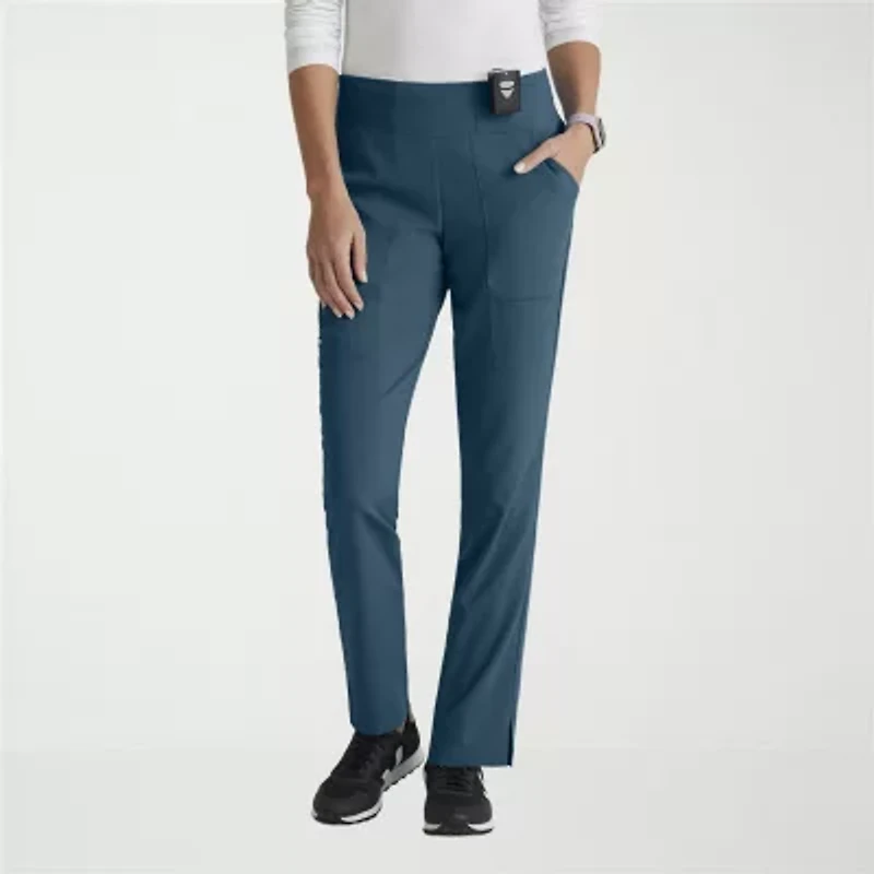 Grey's Anatomy™ by Barco Spandex Stretch Direct Grsp633 Relay 5-Pocket Mid-Rise Straight Leg Womens Fabric Moisture Wicking Wrinkle Resistant Scrub Pant