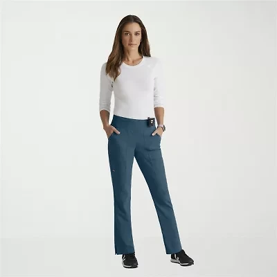 Grey's Anatomy™ by Barco Spandex Stretch Direct Grsp633 Relay 5-Pocket Mid-Rise Straight Leg Womens Fabric Moisture Wicking Wrinkle Resistant Scrub Pant