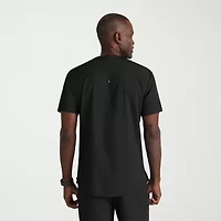 Grey's Anatomy™ by Barco Spandex Stretch Direct Grst188 Rapid 2-Pocket Mens Big and Tall V Neck Short Sleeve Fabric Moisture Wicking Wrinkle Resistant Scrub Top
