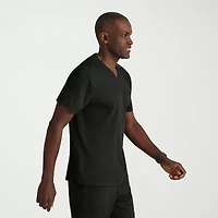 Grey's Anatomy™ by Barco Spandex Stretch Direct Grst188 Rapid 2-Pocket Mens V Neck Short Sleeve Fabric Moisture Wicking Wrinkle Resistant Scrub Top