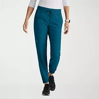 Grey's Anatomy™ by Barco Spandex Stretch Direct Grsp632 Dash 5-Pocket Mid-Rise Jogger Womens Fabric Moisture Wicking Wrinkle Resistant Scrub Pant