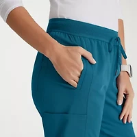 Grey's Anatomy™ by Barco Spandex Stretch Direct Grsp632 Dash 5-Pocket Mid-Rise Jogger Womens Fabric Moisture Wicking Wrinkle Resistant Scrub Pant