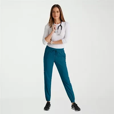 Grey's Anatomy™ by Barco Spandex Stretch Direct Grsp632 Dash 5-Pocket Mid-Rise Jogger Womens Fabric Moisture Wicking Wrinkle Resistant Scrub Pant