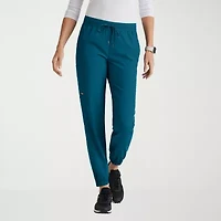 Grey's Anatomy™ by Barco Spandex Stretch Direct Grsp632 Dash 5-Pocket Mid-Rise Jogger Womens Plus Tall Fabric Moisture Wicking Wrinkle Resistant Scrub Pant