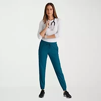 Grey's Anatomy™ by Barco Spandex Stretch Direct Grsp632 Dash 5-Pocket Mid-Rise Jogger Womens Plus Tall Fabric Moisture Wicking Wrinkle Resistant Scrub Pant