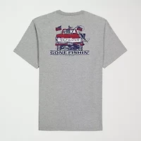 IZOD Saltwater Americana Mens Crew Neck Short Sleeve Regular Fit Graphic T-Shirt