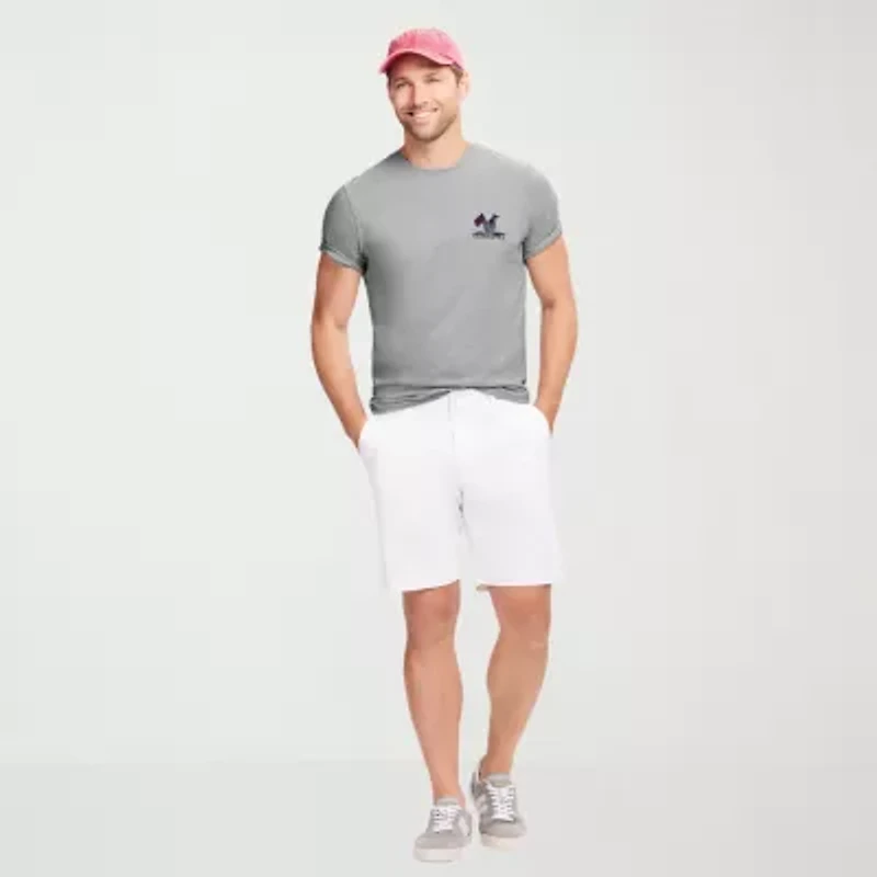 IZOD Saltwater Americana Mens Crew Neck Short Sleeve Regular Fit Graphic T-Shirt