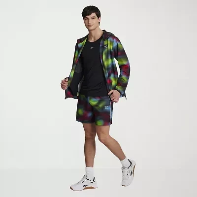 Reebok Mens 7" Mid Rise Drawstring Waist Workout Shorts