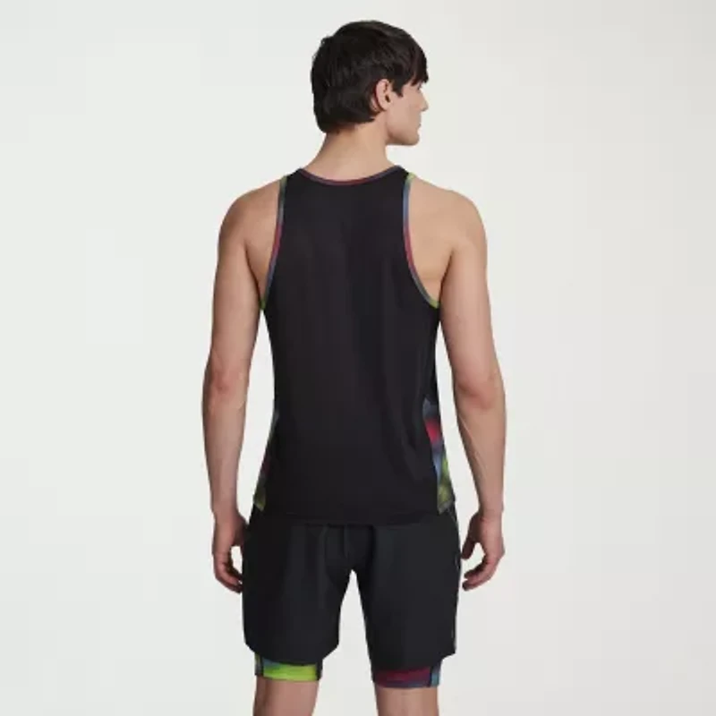 Reebok Mens Crew Neck Sleeveless Active Tank Top