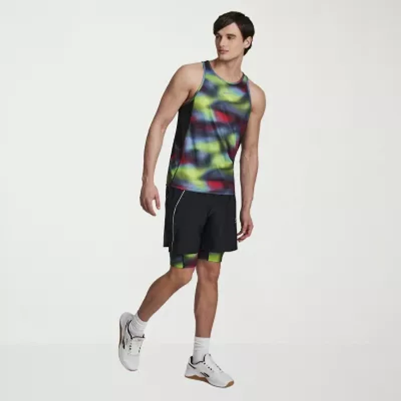 Reebok Mens Crew Neck Sleeveless Active Tank Top