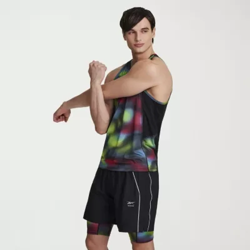Reebok Mens Crew Neck Sleeveless Active Tank Top