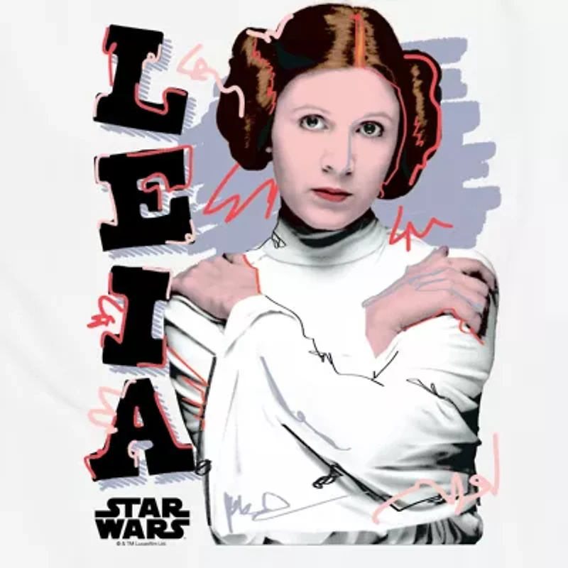 Novelty Mens Crew Neck Short Sleeve Regular Fit Star Wars Graphic T-Shirt