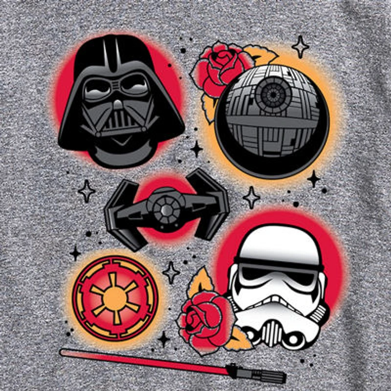 Novelty Mens Crew Neck Short Sleeve Regular Fit Star Wars Big and Tall Graphic T-Shirt