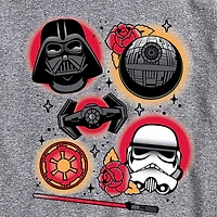 Novelty Mens Crew Neck Short Sleeve Regular Fit Star Wars Big and Tall Graphic T-Shirt