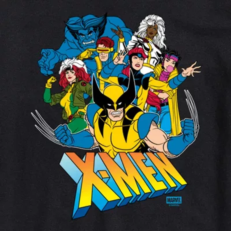 Novelty Mens Crew Neck Short Sleeve Regular Fit Marvel Graphic T-Shirt