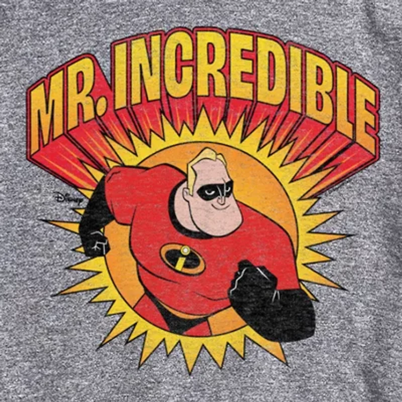 Novelty Mens Crew Neck Short Sleeve Regular Fit The Incredibles Graphic T-Shirt
