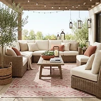 Sylvestra Collective Adornment Indoor Outdoor Rectangular Area Rug