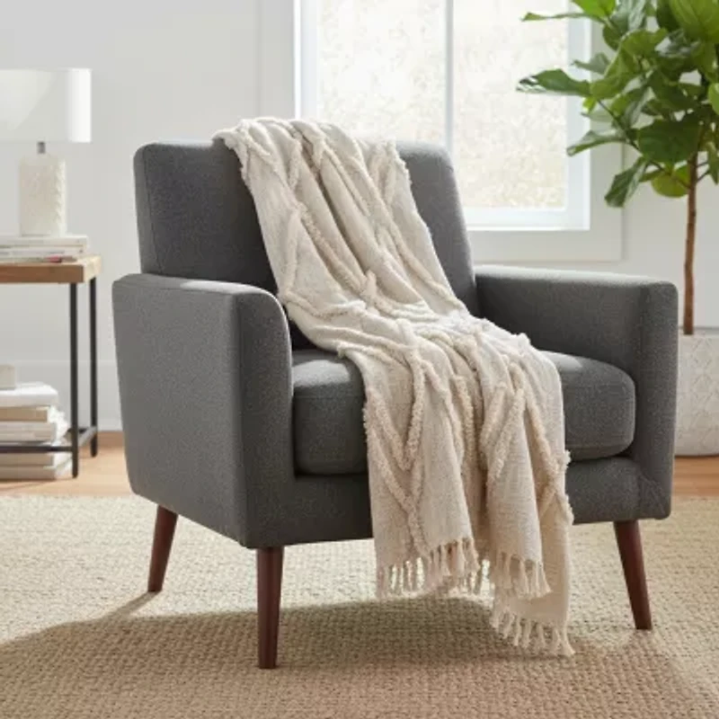 LR Home Divya Diamond Washable Throw