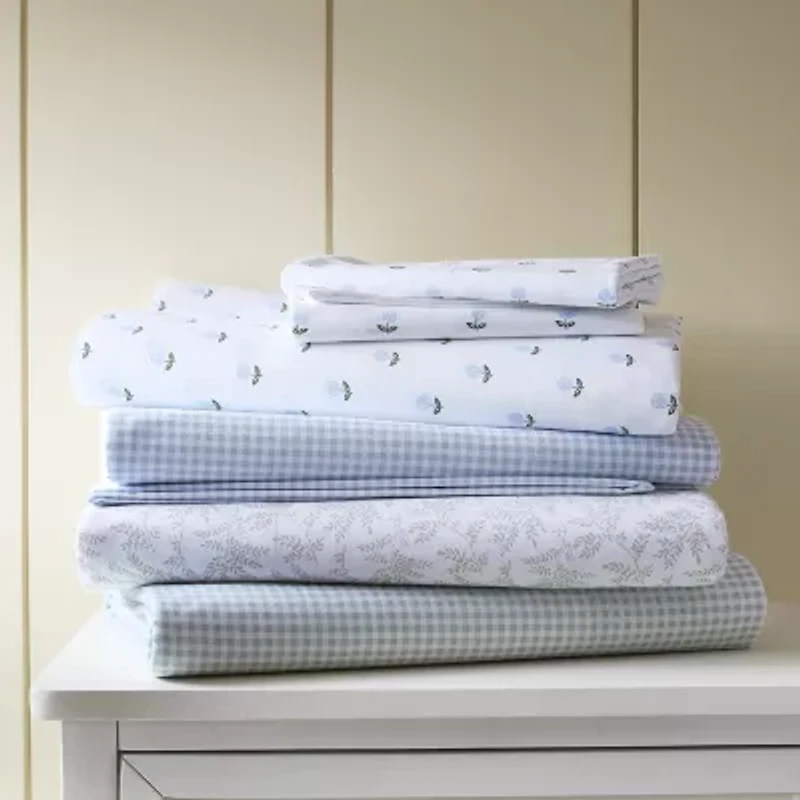 Martha Stewart Cotton Percale Sheet Set