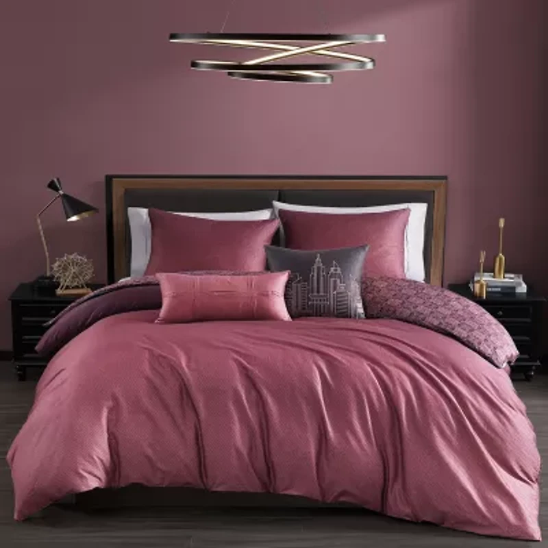 Bebejan Mauve Dreams 5-pc. Reversible Comforter Set
