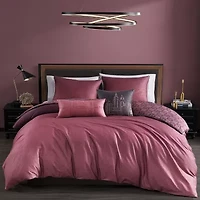 Bebejan Mauve Dreams 5-pc. Reversible Comforter Set