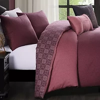 Bebejan Mauve Dreams 5-pc. Reversible Comforter Set
