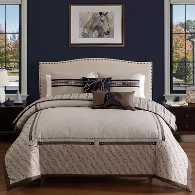 Bebejan Equestrian 5-pc. Reversible Comforter Set