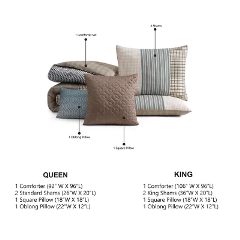 Bebejan Tranquil Patch 5-pc. Reversible Comforter Set