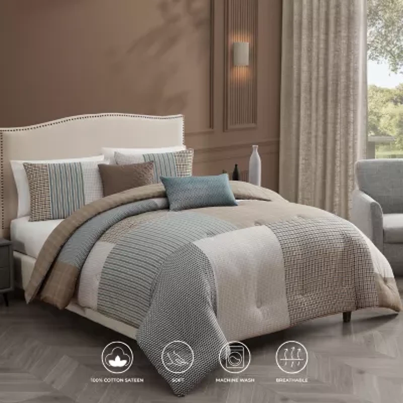 Bebejan Tranquil Patch 5-pc. Reversible Comforter Set