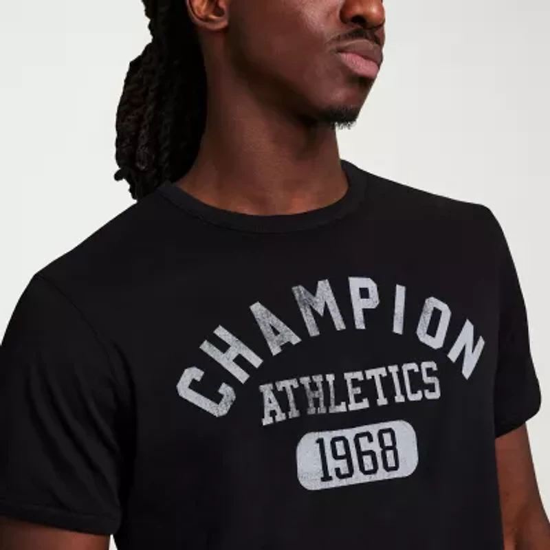 Champion Mens Crew Neck Short Sleeve Active T-Shirt