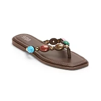a.n.a Womens Beaded Flip-Flops