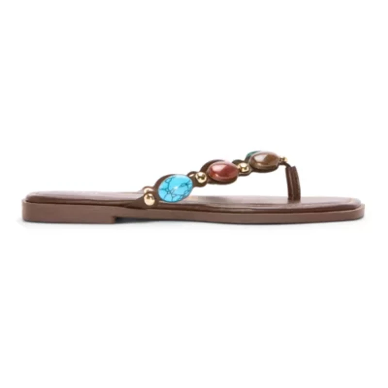 a.n.a Womens Beaded Flip-Flops