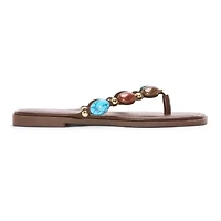 a.n.a Womens Beaded Flip-Flops