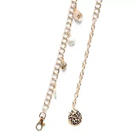 JS Jessica Simpson Shell Charm Chain Womens Belt
