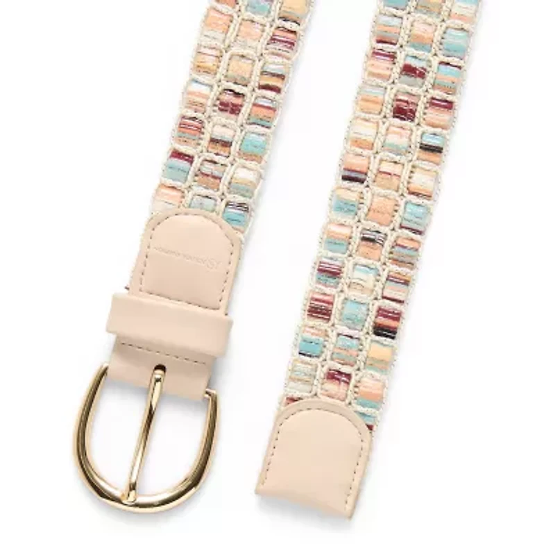 JS Jessica Simpson Woven Laced Shimmer Womens Belt