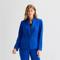 Black Label by Evan-Picone Womens Classic Fit Suit Jacket