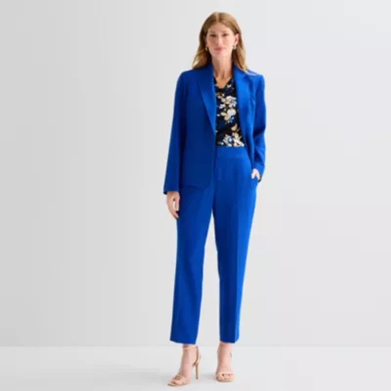 Black Label by Evan-Picone Womens Classic Fit Suit Jacket