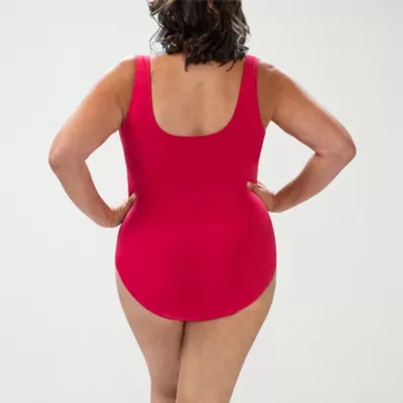 Dolfin Womens Moderate Coverage One Piece Swimsuit