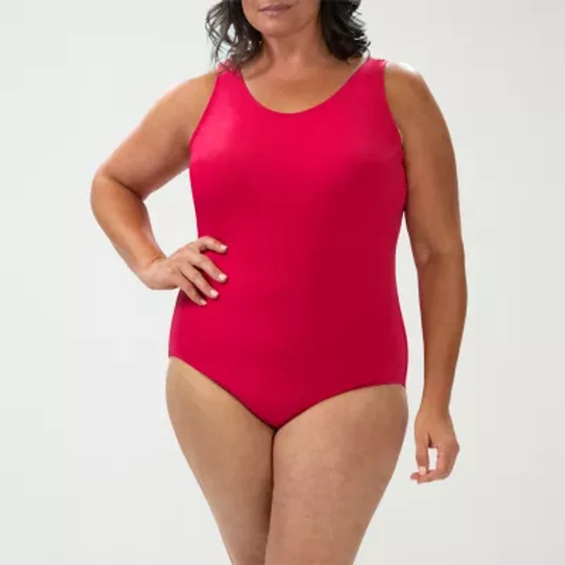 Dolfin Womens Moderate Coverage One Piece Swimsuit