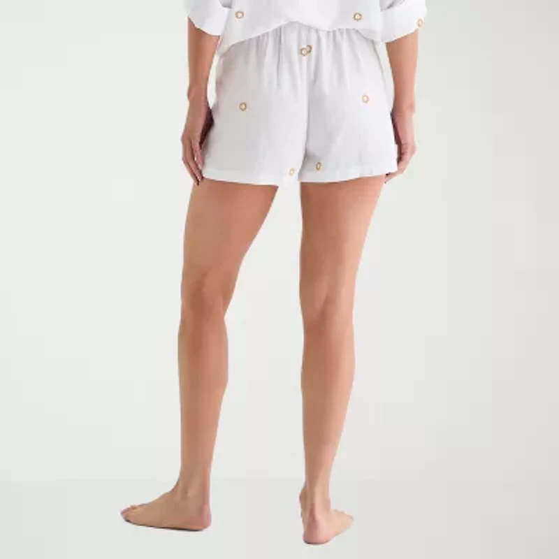 Mynah Womens Dots Shorts Swimsuit Cover-Up