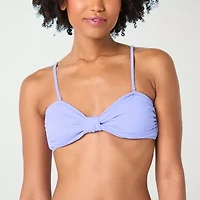 Decree Adjustable Straps Juniors Triangle Bikini Swimsuit Top