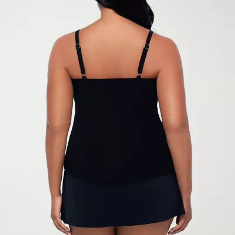 Trimshaper Womens Floral Tankini Swimsuit Top