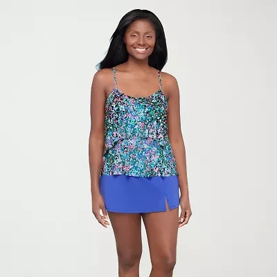 Sonnet Shores Womens Dots Tankini Swimsuit Top