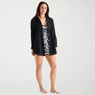 Sonnet Shores Womens Dress Swimsuit Cover-Up