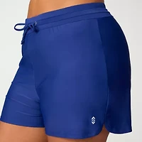 Free Country Womens Drawstring Waist Quick Dry Swim Shorts