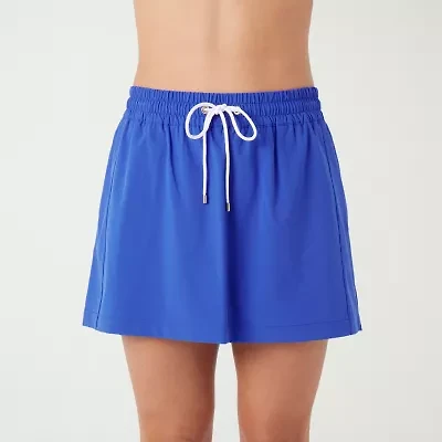 Stella Parker Womens Crochet Skirt Swimsuit Cover-Up